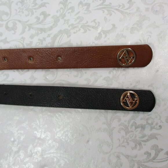 ADRIENNE VITTADINI Tan & Black Belt Set NWT Size L/XL main image 7